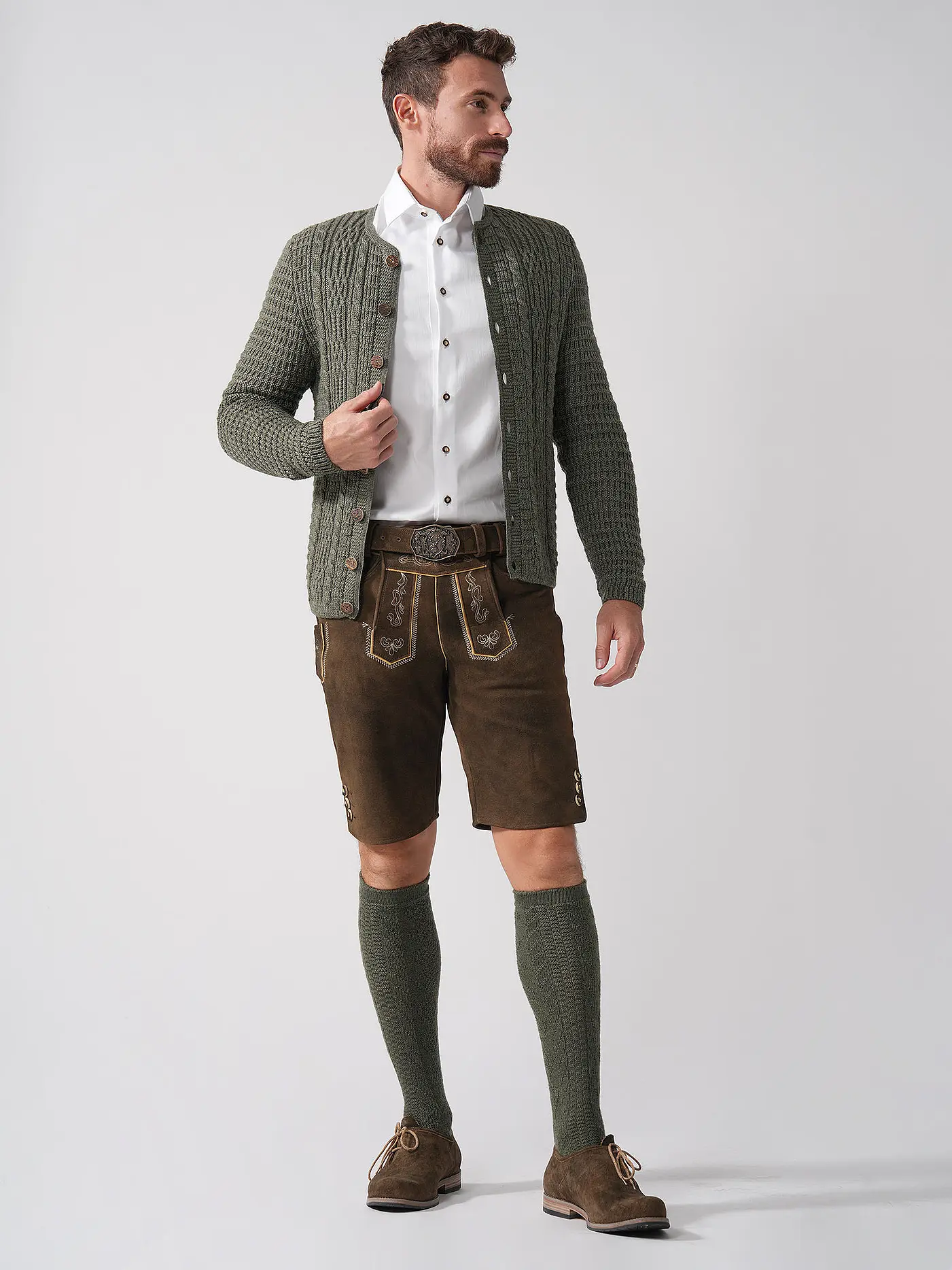 GOTTSEIDANK | Trachtenstrickjacke ANTON | olive